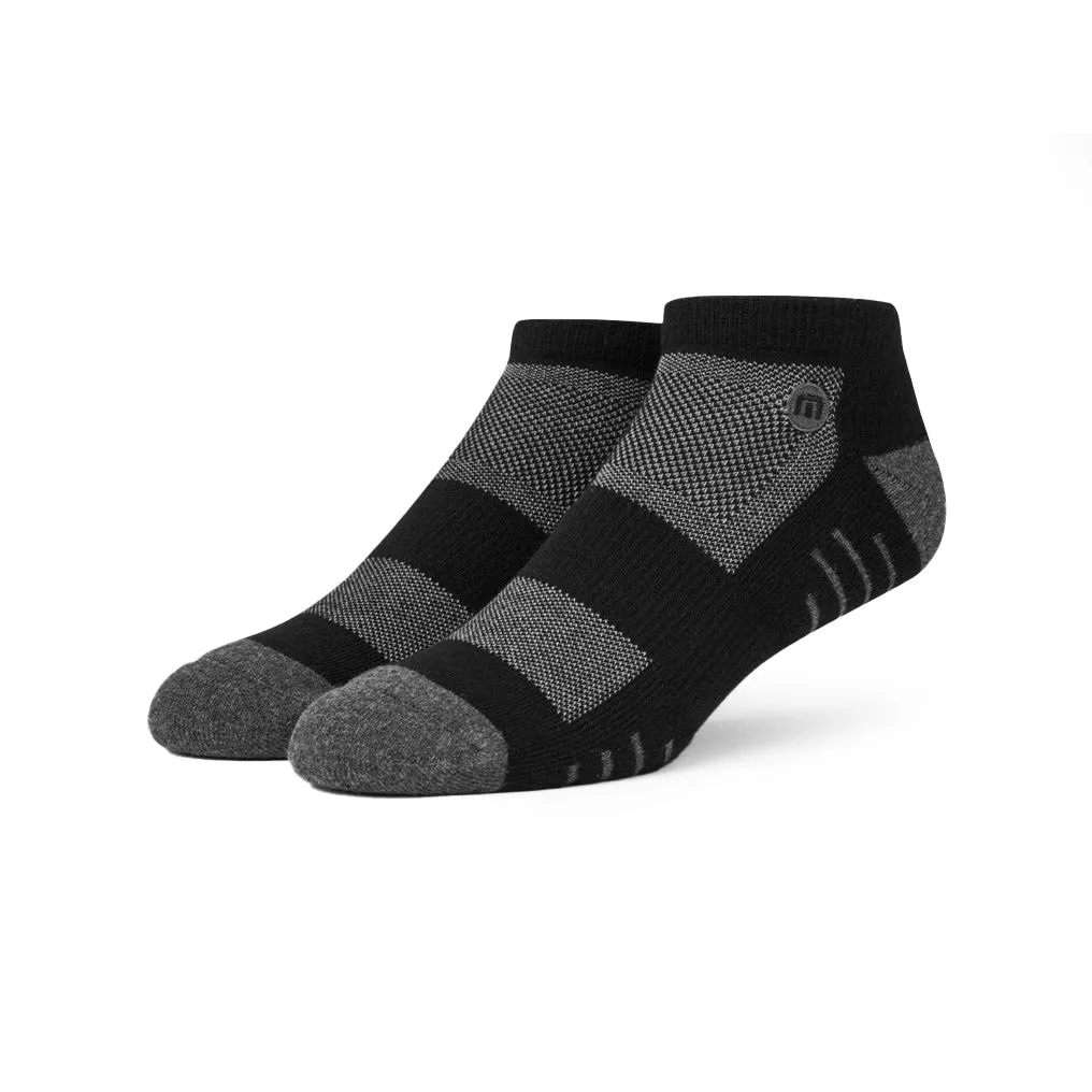 Travis Mathew Eighteener 2.0 Golf Socks - Black/Grey