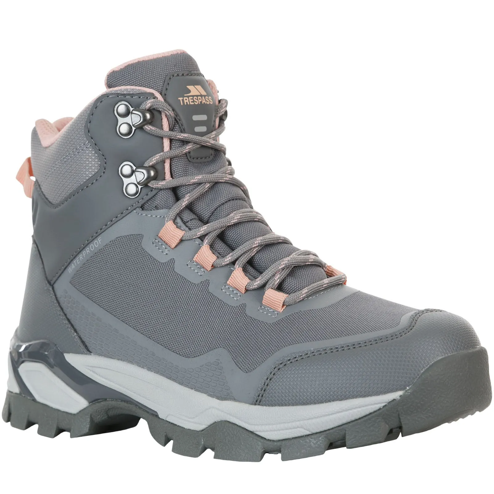 Trespass Womens Ailish Waterproof Walking Boots - Grey