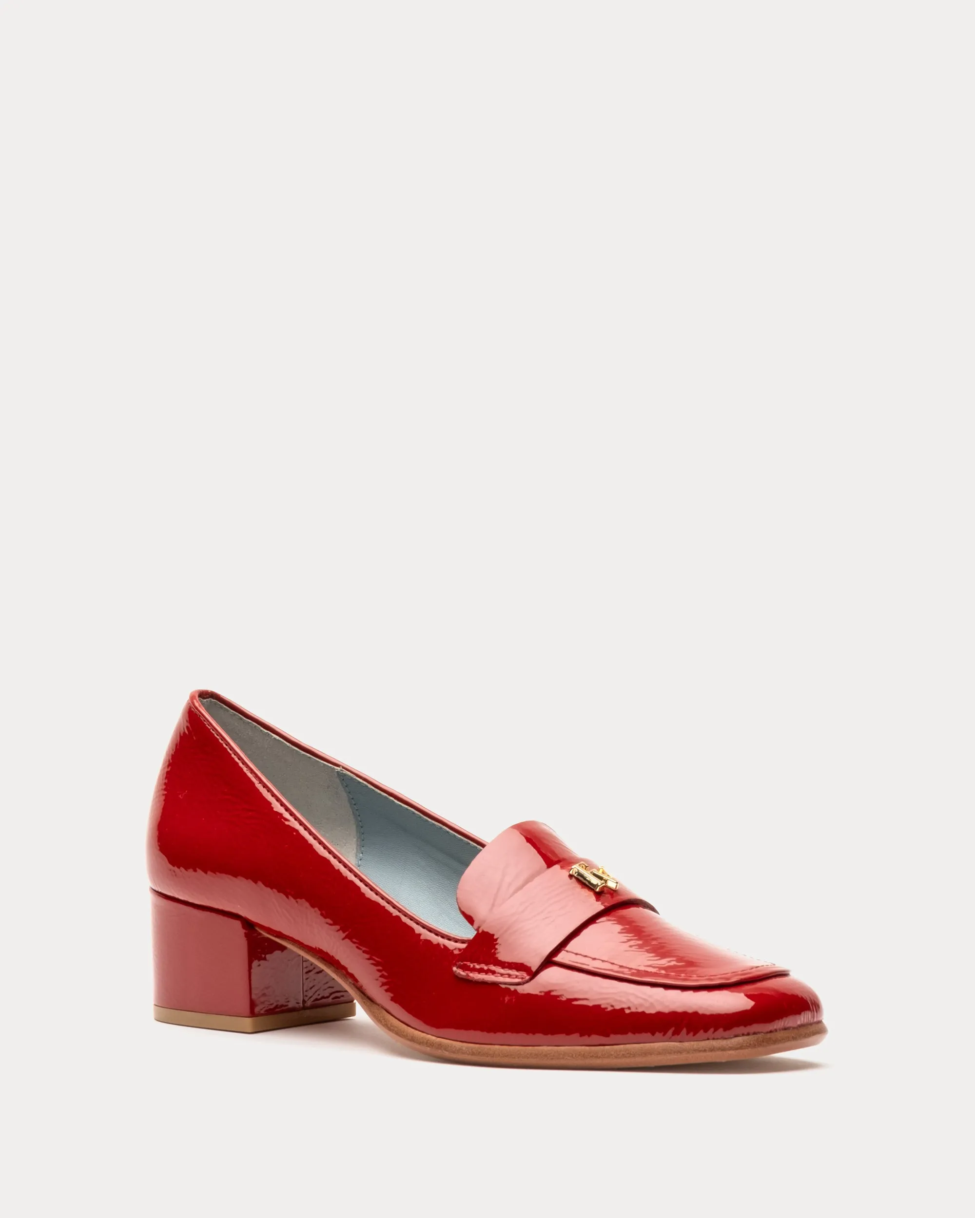 Twiggy Crinkle Soft Patent Loafer Cranberry