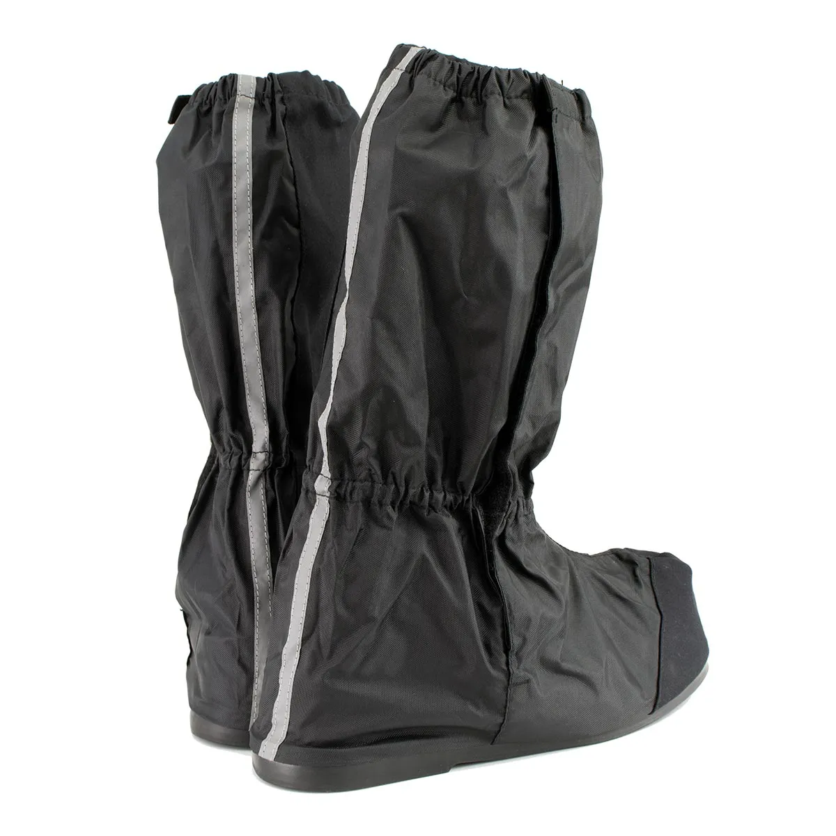 Unisex XS002 Black Full Coverage Hard Walking Sole Motorcycle Rain Boot Covers