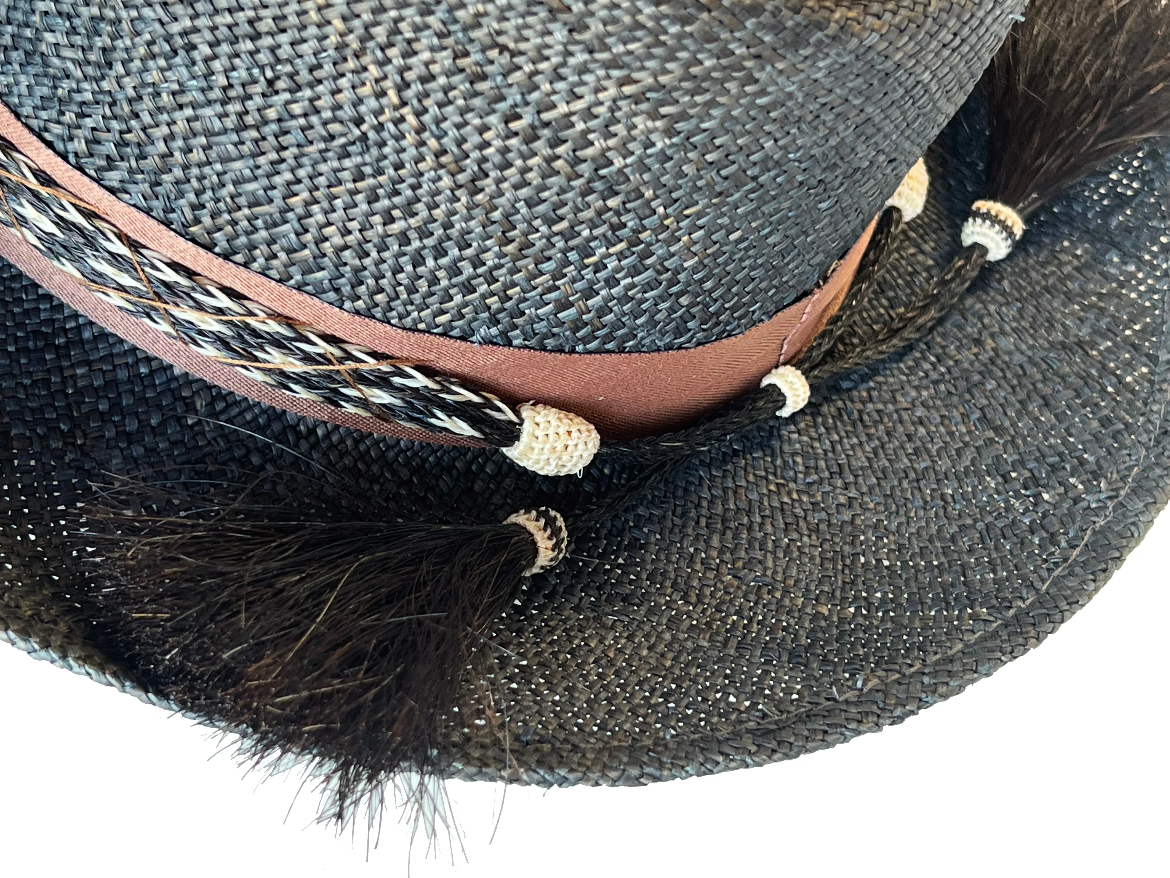 Vintage Brooklyn Hat Co Bao Straw Fedora