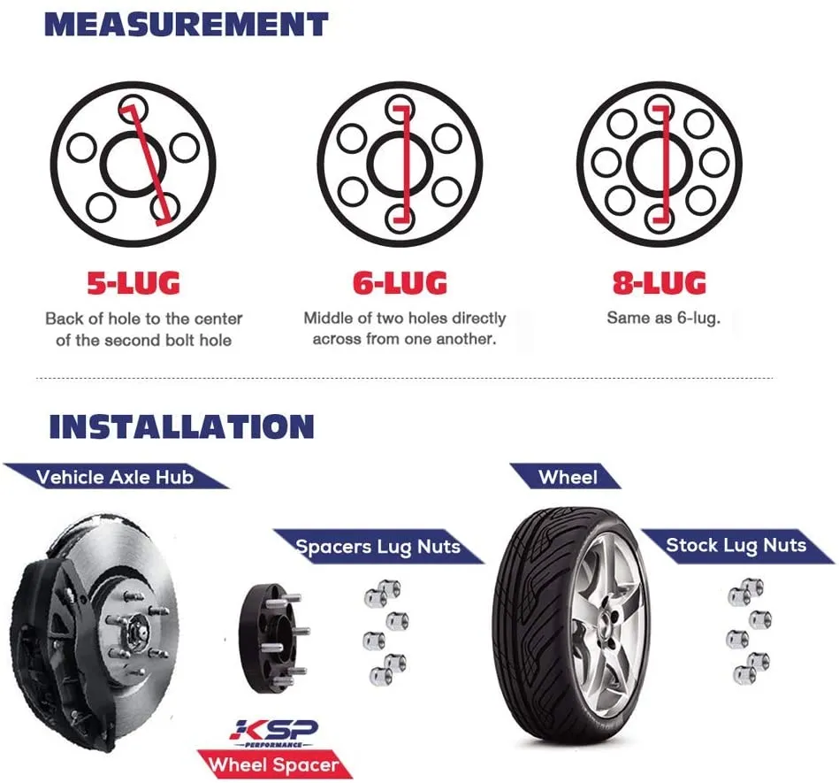 Wheel spacers 5x100/5x112 For Audi A3 A4 A6 S6 S8 Golf Passat Pair