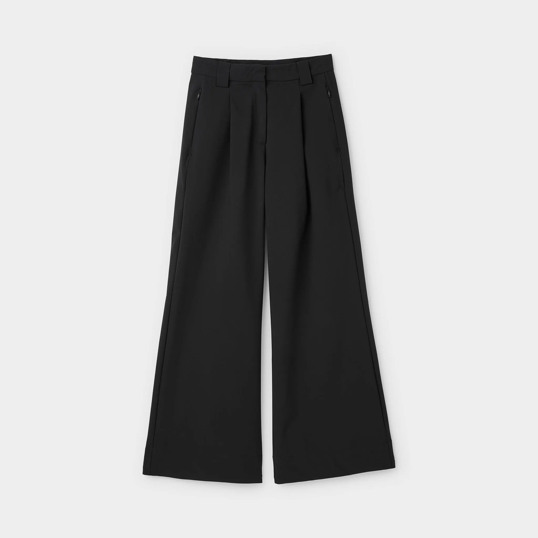 Wide Leg Tech Trouser