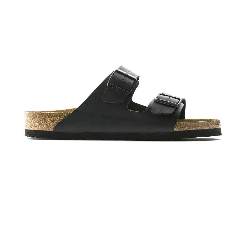 Womens Birkenstock Arizona Birko-Flor Black Slip On Sandals