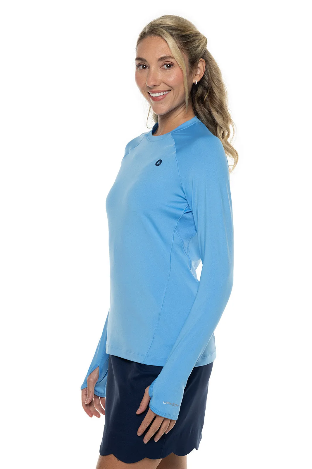 Women's Devi Long Sleeve Fitness T-Shirt  |  Clear Sky Blue