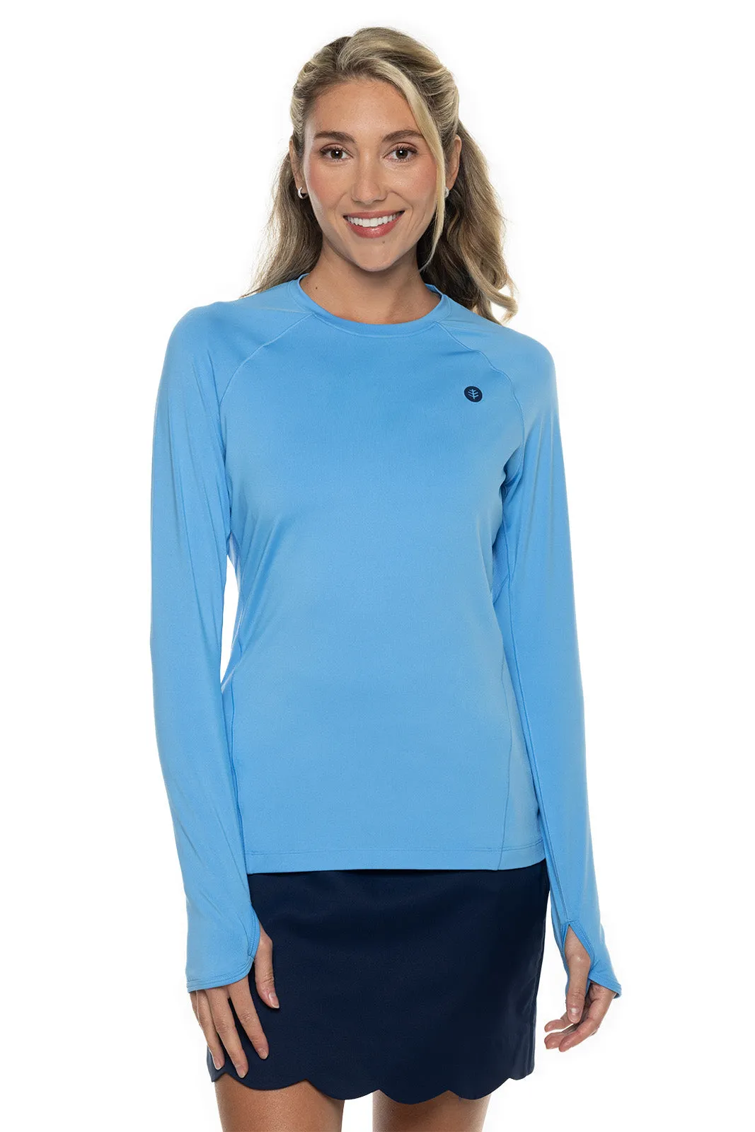 Women's Devi Long Sleeve Fitness T-Shirt  |  Clear Sky Blue