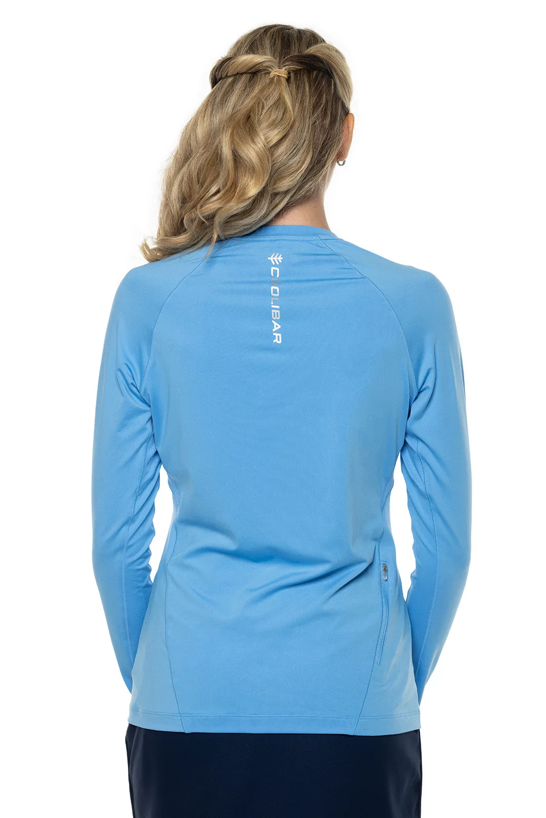 Women's Devi Long Sleeve Fitness T-Shirt  |  Clear Sky Blue