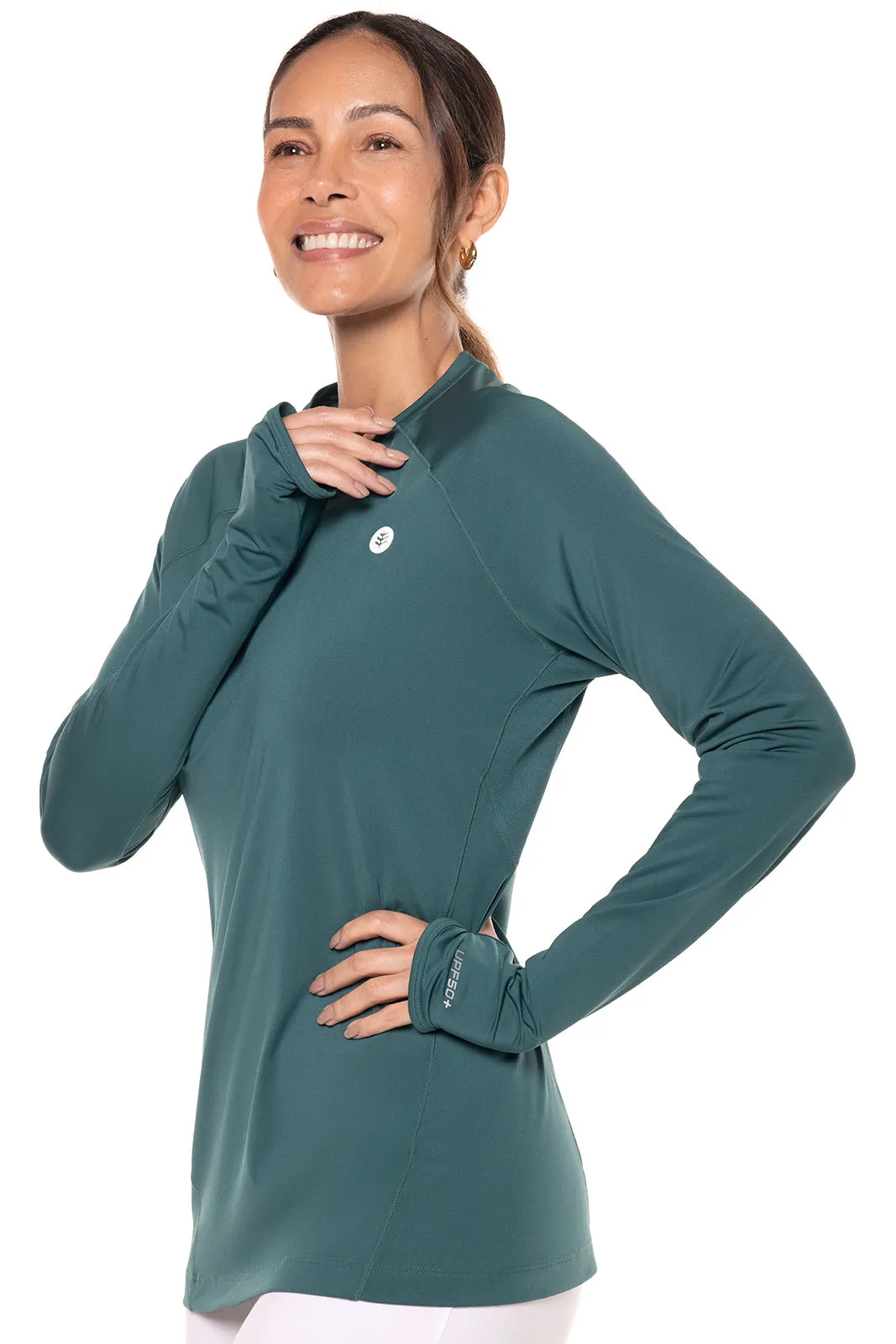 Women's Devi Long Sleeve Fitness T-Shirt  |  Midnight Green