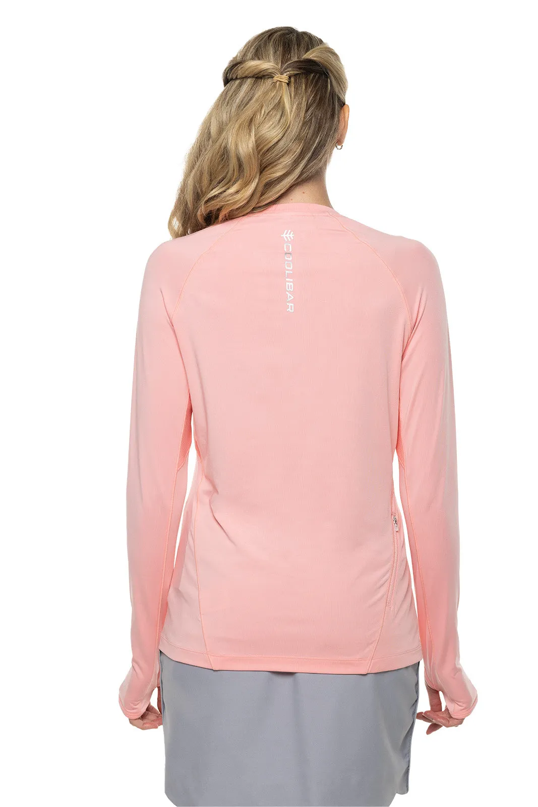 Women's Devi Long Sleeve Fitness T-Shirt  |  Peachy Pink