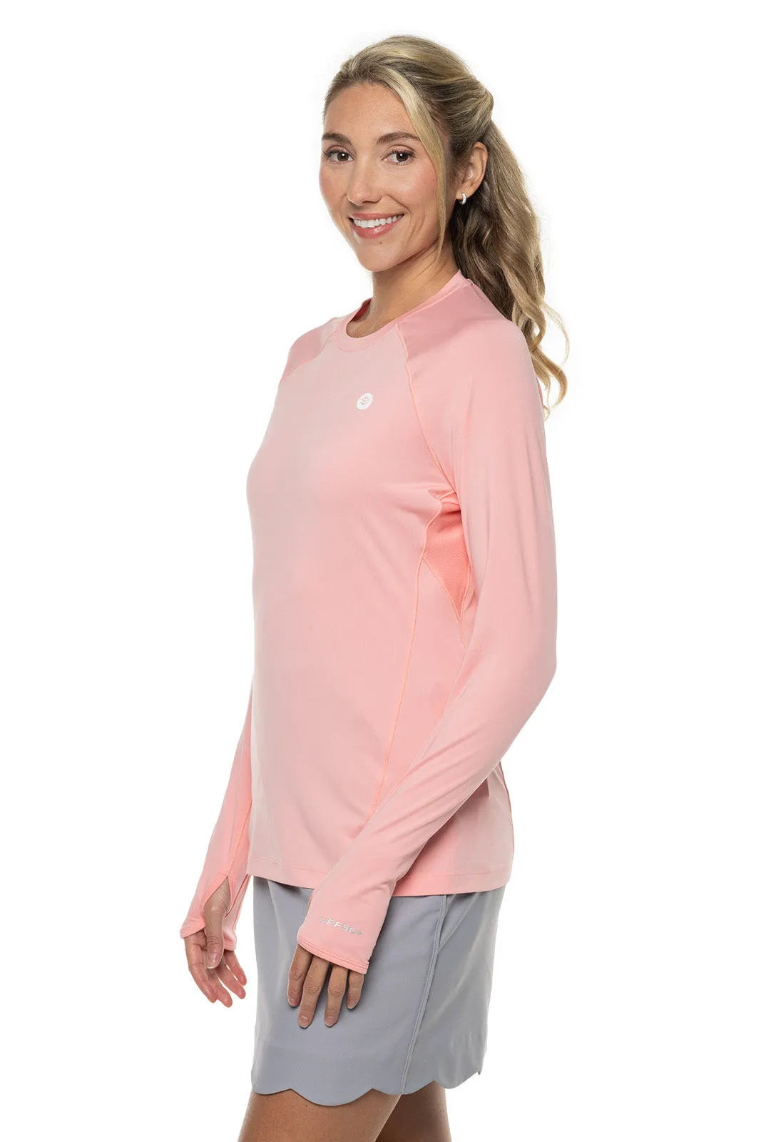 Women's Devi Long Sleeve Fitness T-Shirt  |  Peachy Pink