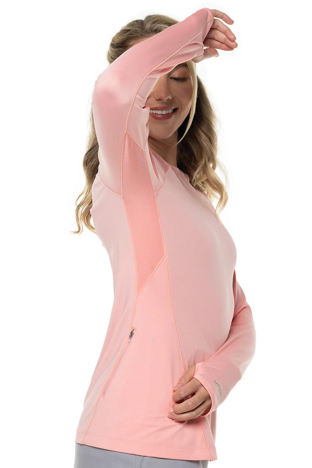 Women's Devi Long Sleeve Fitness T-Shirt  |  Peachy Pink