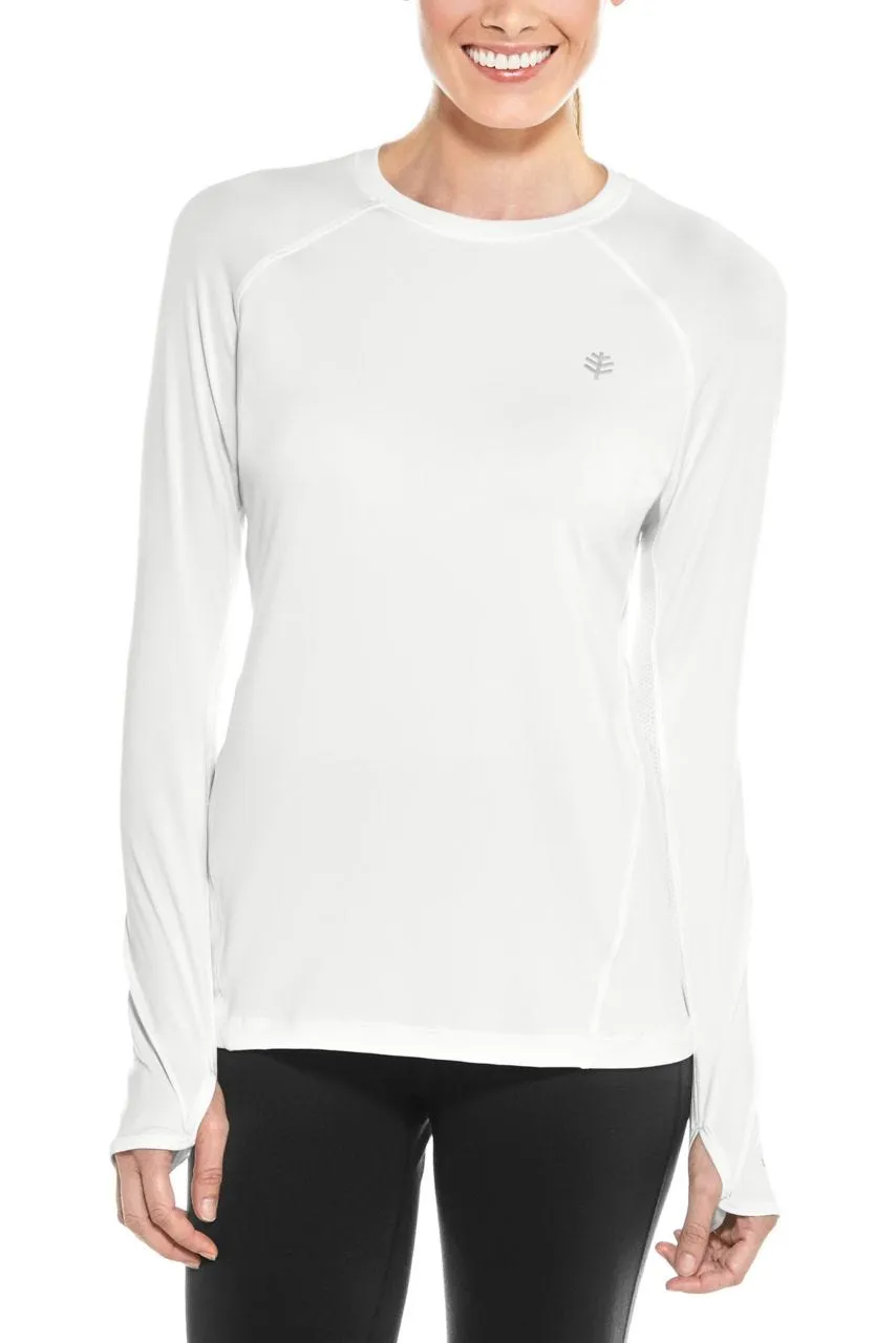 Women's Devi Long Sleeve Fitness T-Shirt  |  White