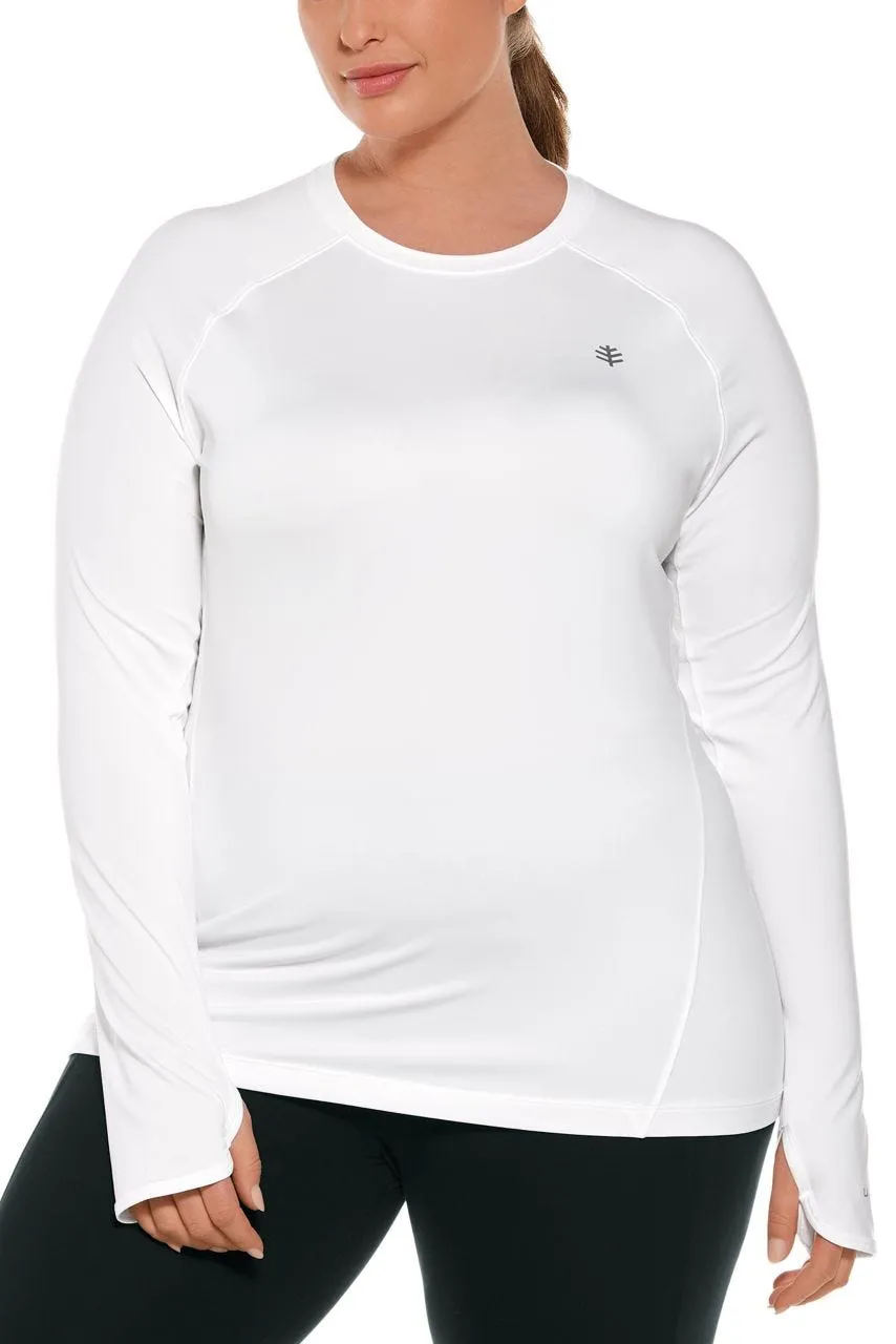 Women's Devi Long Sleeve Fitness T-Shirt  |  White