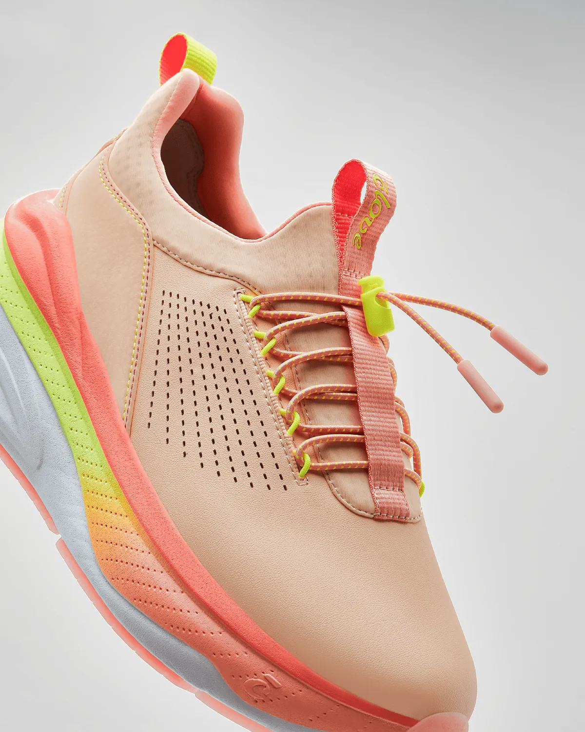 Women's Forte - Peach / Neon Yellow