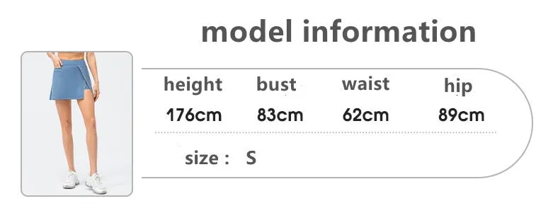 Women's Skirts Solid Tennis Golf Netball Skort Fitness Shorts Athletic Running Gym Sport Skorts Pocket Mini Skirts