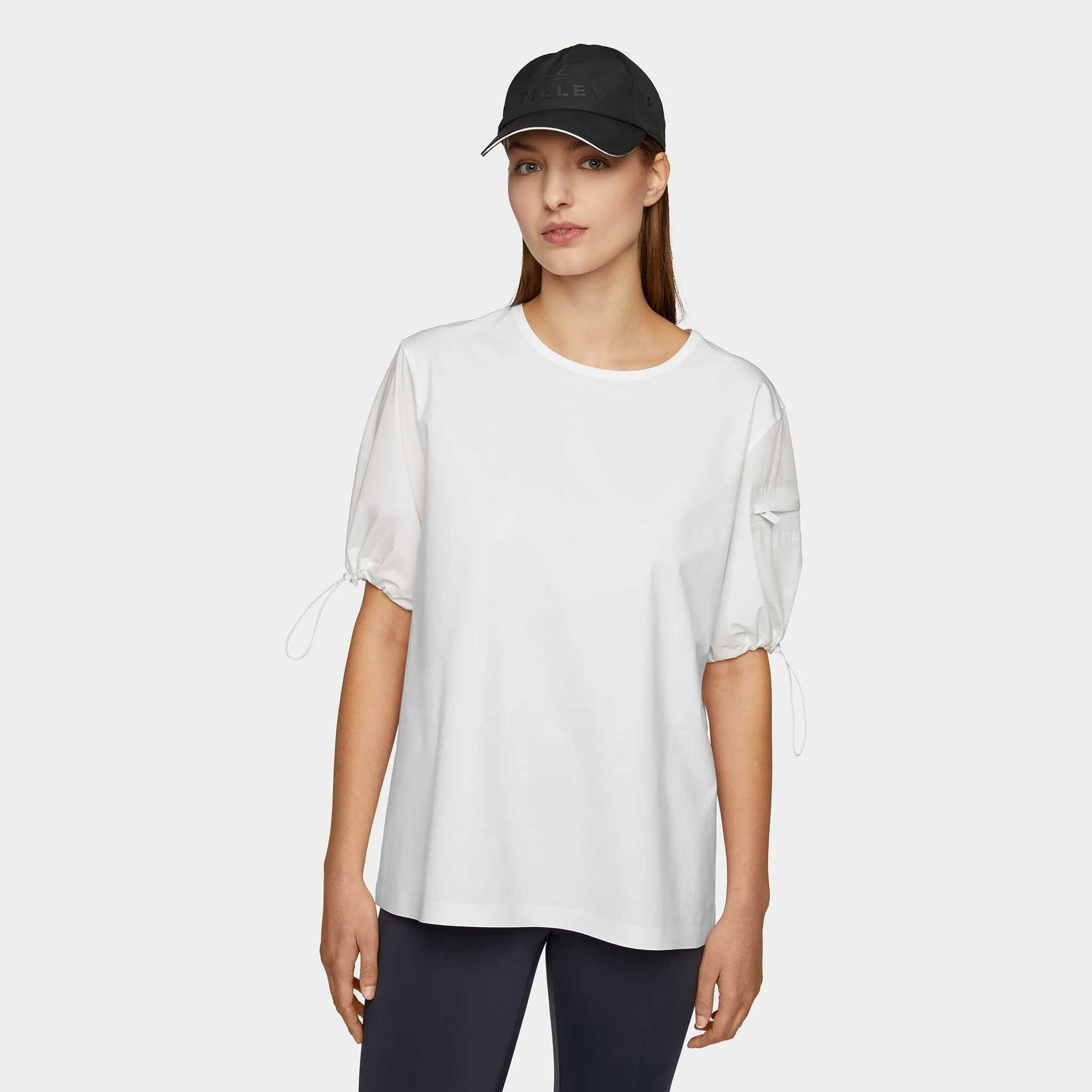 Woven Sleeve Tee